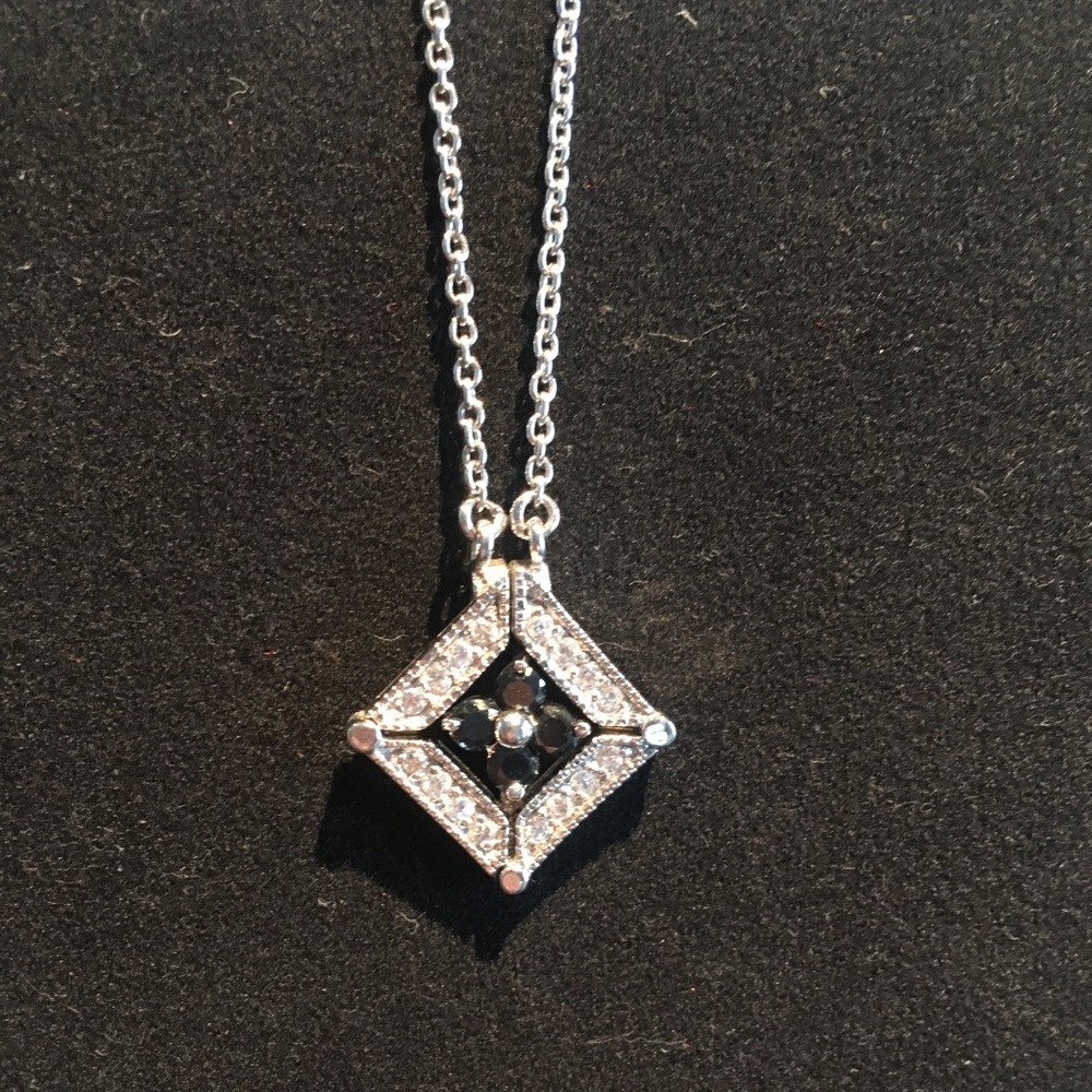 Sterling crystal convertable necklace